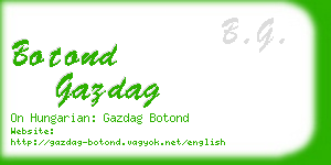 botond gazdag business card